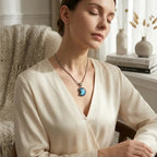 Elegant Geometric Labradorite Necklace