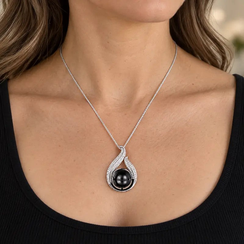 Elegant Teardrop Pearl Jewelry Set
