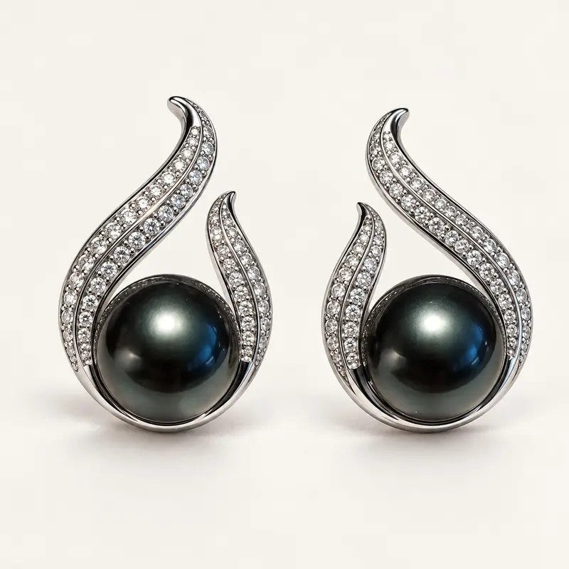 Elegant Teardrop Pearl Jewelry Set