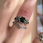 Mystic Moon Gemstone Ring Stack