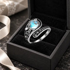 Whimsical Octopus Moonstone Ring