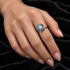 Whimsical Octopus Moonstone Ring
