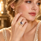 Luxe Pearl Inlay Statement Ring