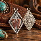 Western Rope Initial Pendant Necklace