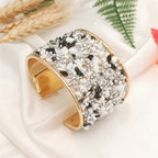 Boho Mosaic Stone Cuff Bracelet
