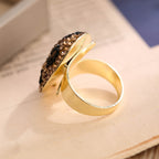 Bold Leopard Gemstone Ring