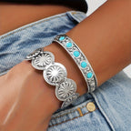 Turquoise Concho Bracelet Set