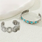 Turquoise Concho Bracelet Set