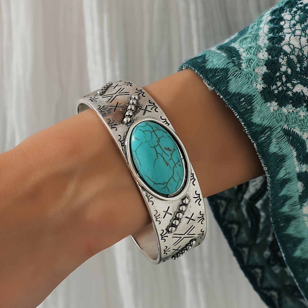 Turquoise Concho Bracelet Set