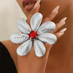 Bold Floral Statement Ring