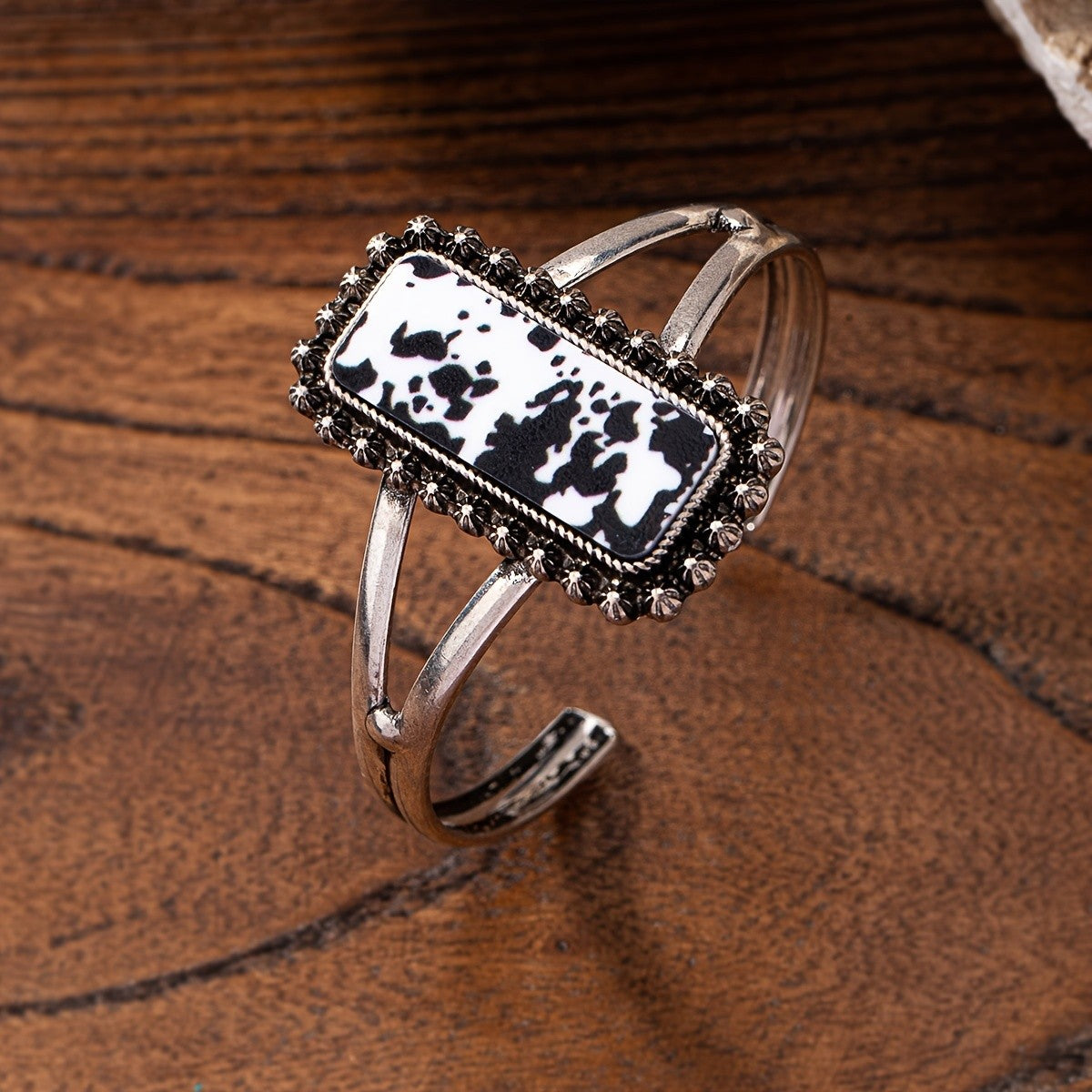Ornate Rectangle Cuff Bracelet