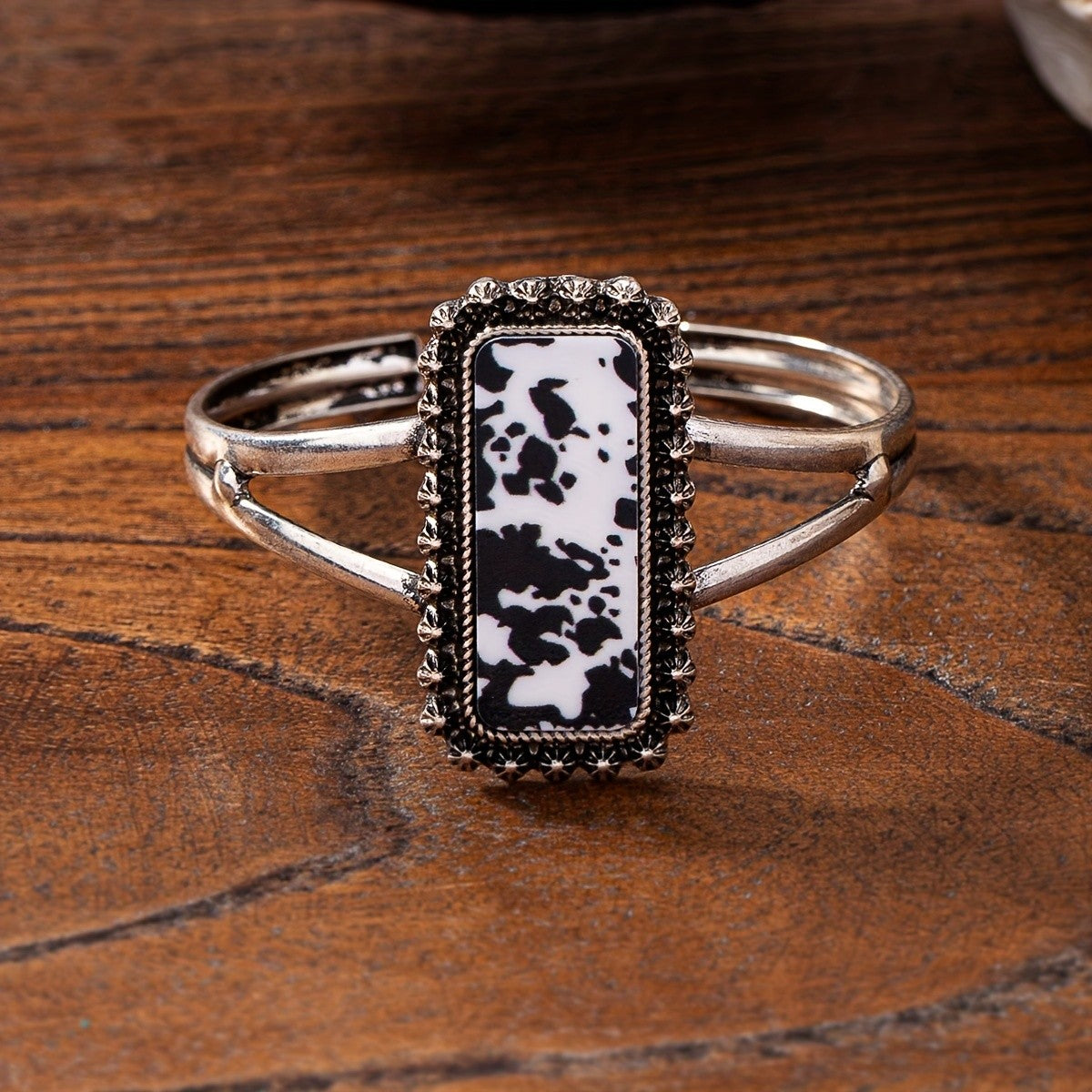 Ornate Rectangle Cuff Bracelet