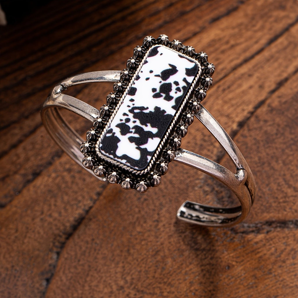 Ornate Rectangle Cuff Bracelet