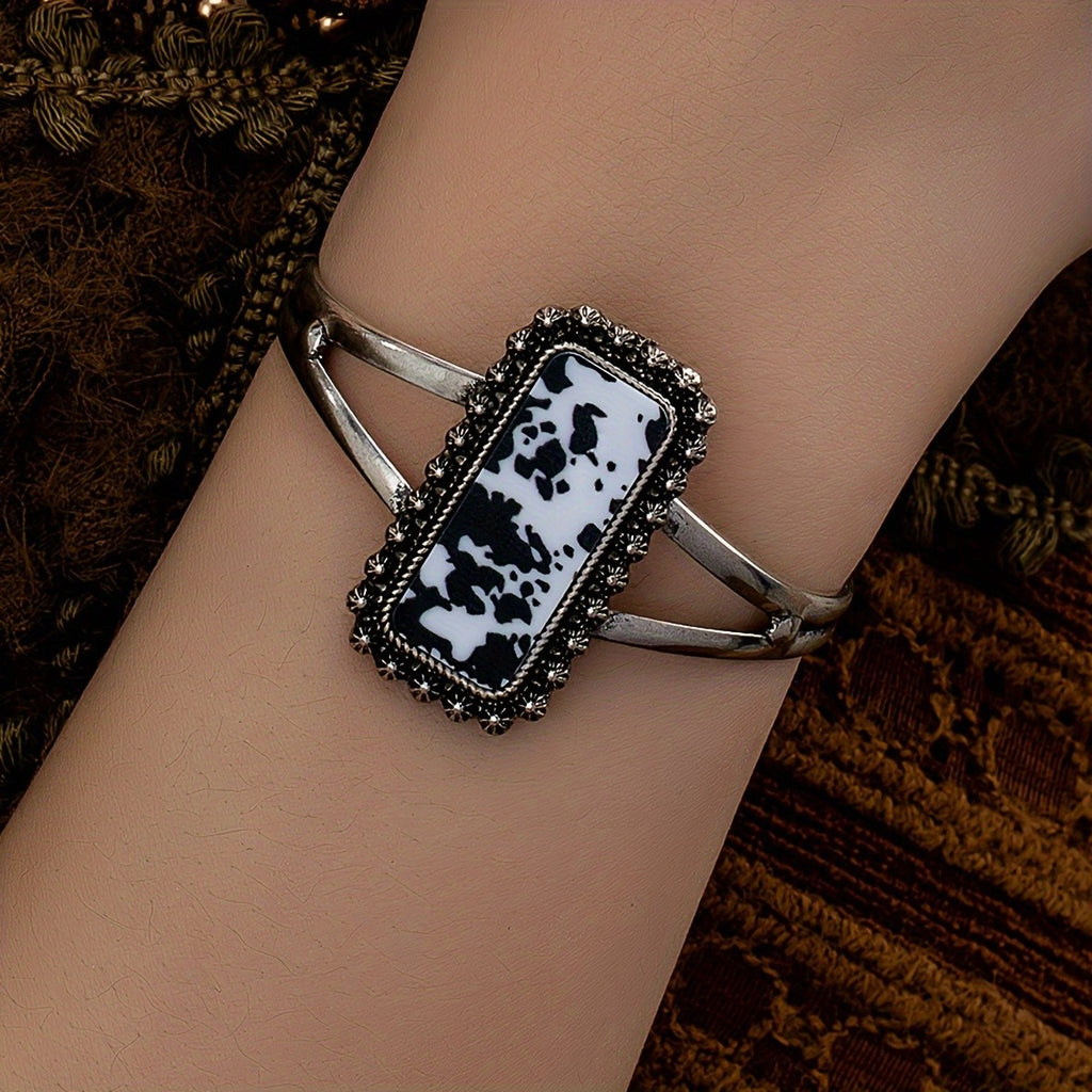 Ornate Rectangle Cuff Bracelet