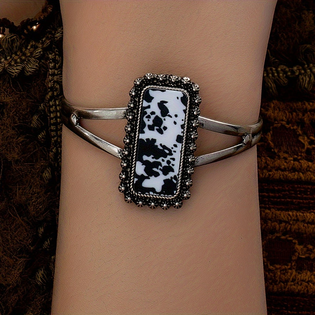 Ornate Rectangle Cuff Bracelet