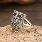 Whimsical Owl Statement Ring