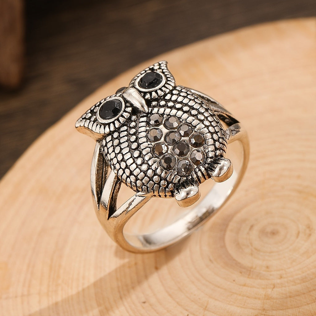 Whimsical Owl Statement Ring