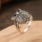 Whimsical Owl Statement Ring