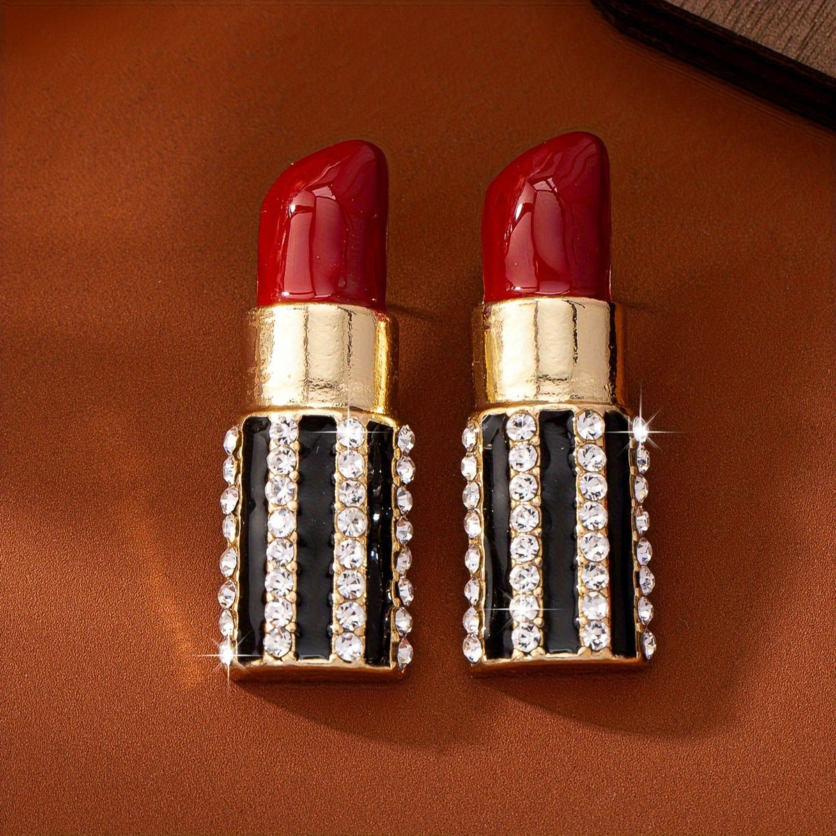Bold Lipstick Drop Earrings