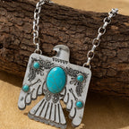 Boho Eagle Turquoise Necklace