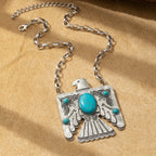 Boho Eagle Turquoise Necklace