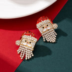 Whimsical Santa Drop Earrings