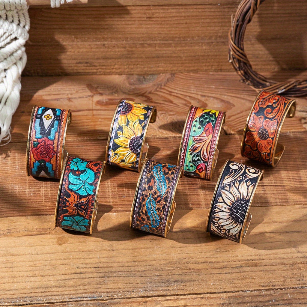 Western Desert Scene Cuff Bracelet