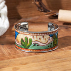 Western Desert Scene Cuff Bracelet