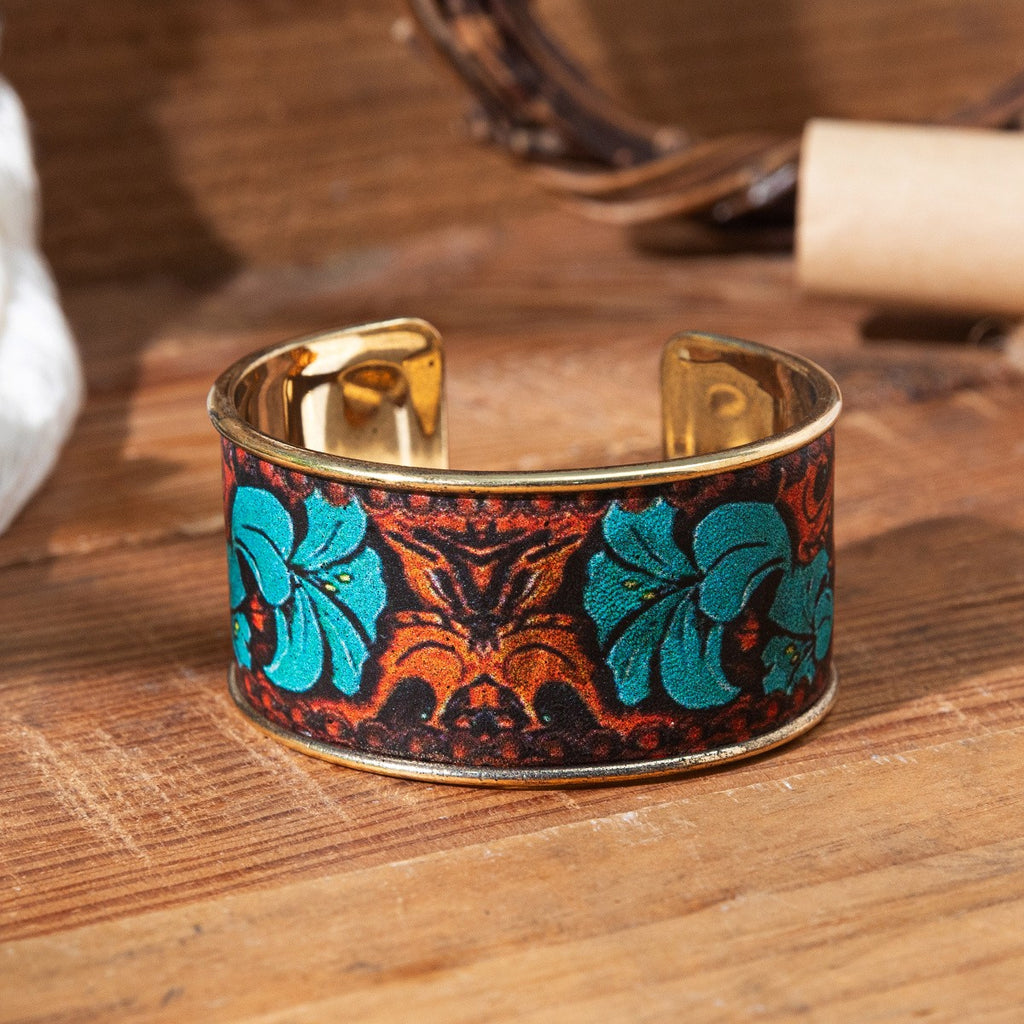 Western Desert Scene Cuff Bracelet