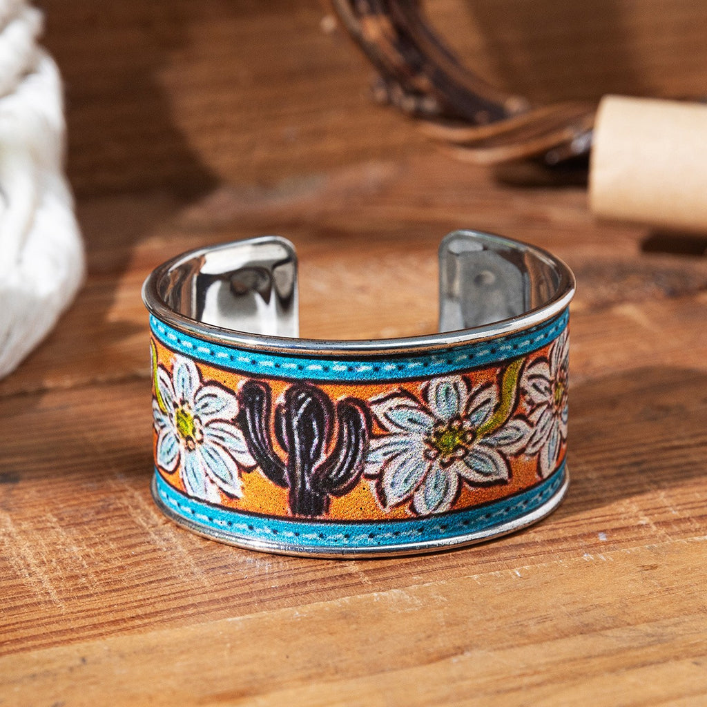 Western Desert Scene Cuff Bracelet