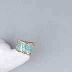 Turquoise Tree of Life Statement Ring