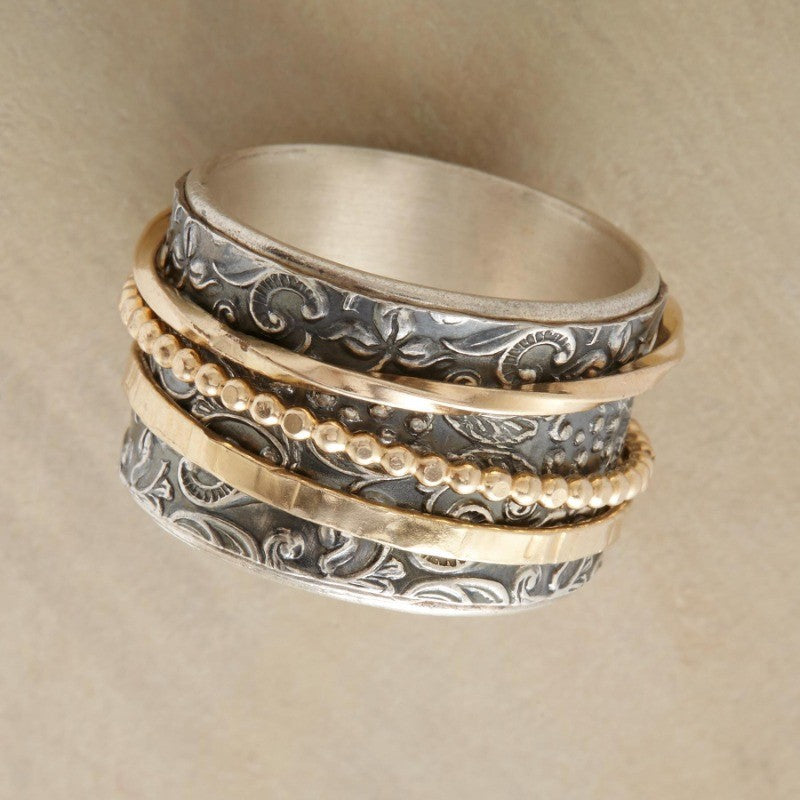 Ornate Filigree Stackable Ring Set