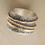 Ornate Filigree Stackable Ring Set
