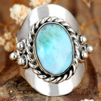 Elegant Rope Bezel Statement Ring