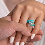 Whimsical Turquoise Dolphin Ring