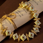 Regal Enamel Shield Bracelet