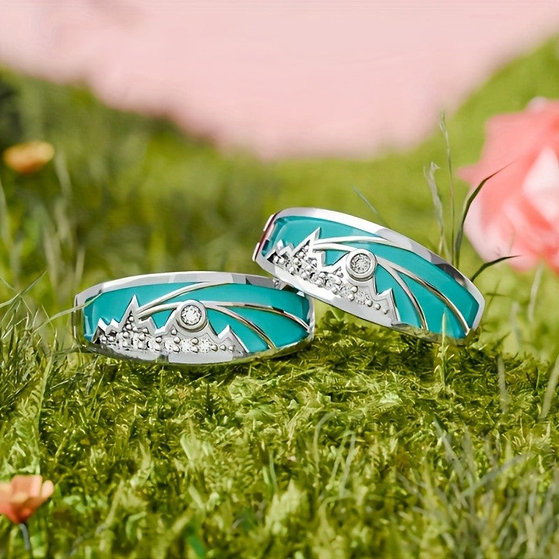 Boho Turquoise Inlay Hoop Earrings