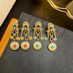 Regal Filigree Drop Earrings