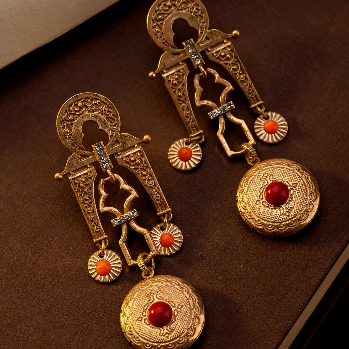 Regal Filigree Drop Earrings