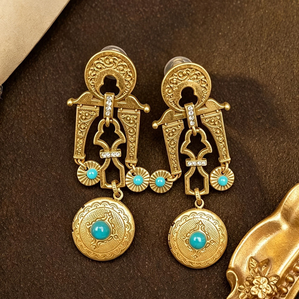 Regal Filigree Drop Earrings