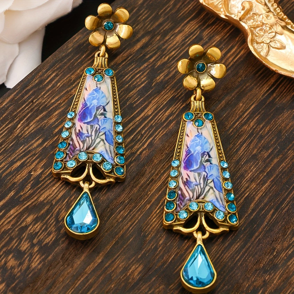 Botanical Floral Drop Earrings