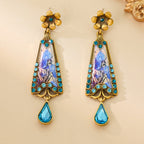 Botanical Floral Drop Earrings