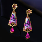 Botanical Floral Drop Earrings