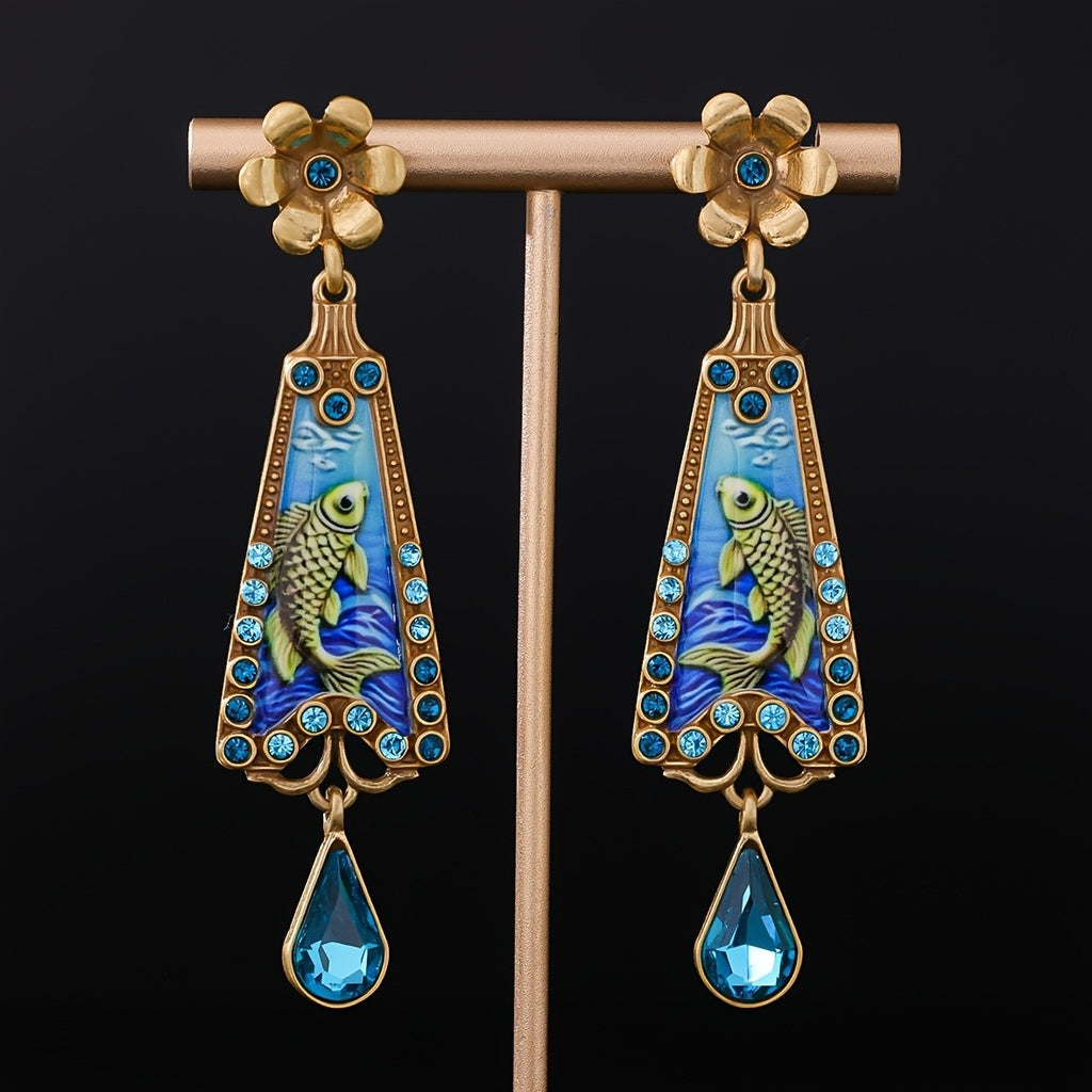Botanical Floral Drop Earrings