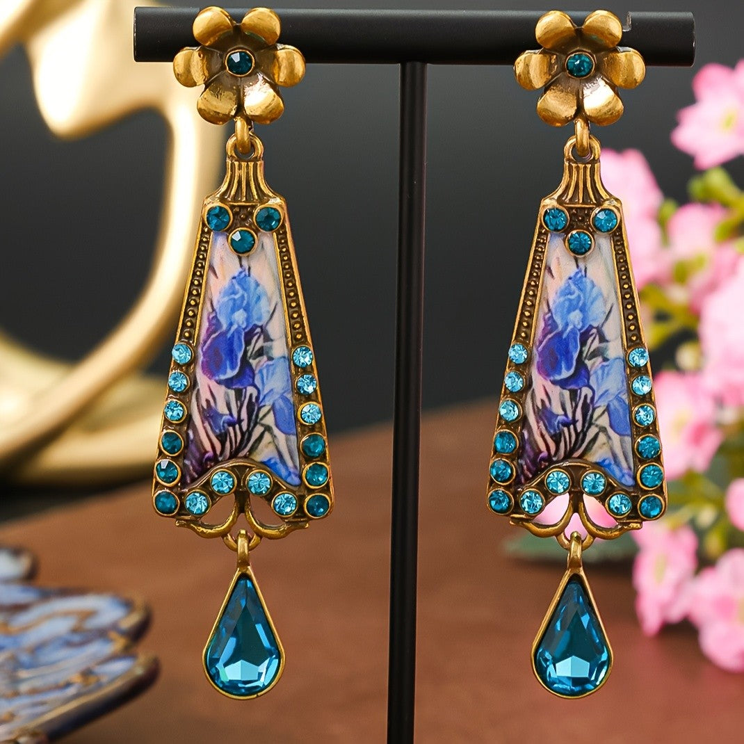 Botanical Floral Drop Earrings