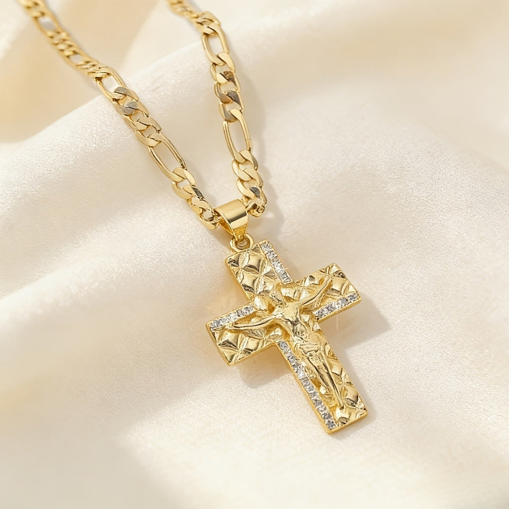 Elegant Zirconia Cross Necklace