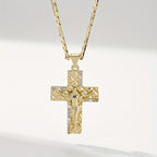 Elegant Zirconia Cross Necklace