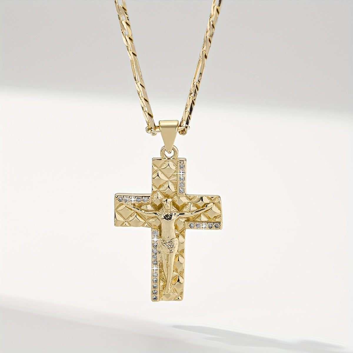 Elegant Zirconia Cross Necklace