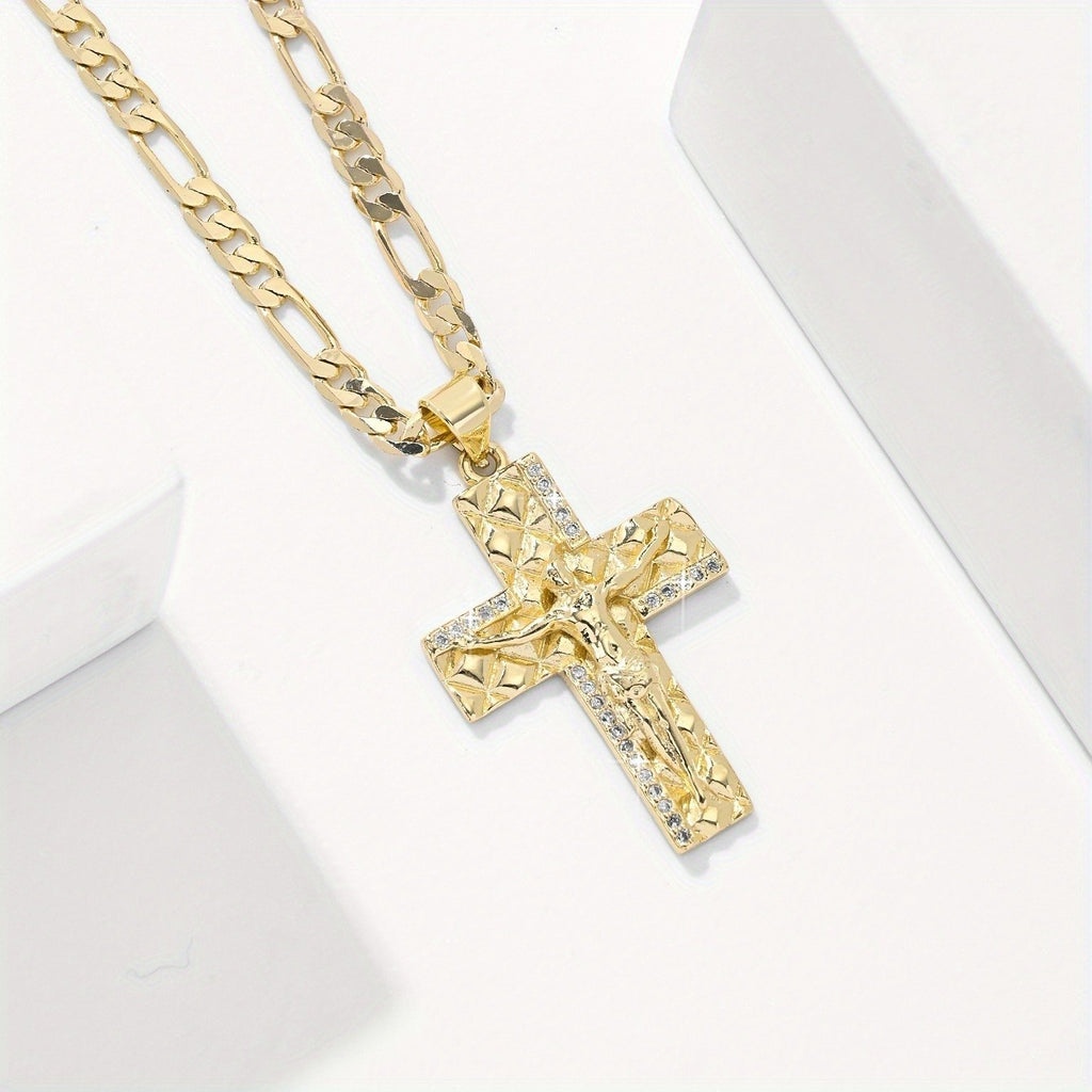 Elegant Zirconia Cross Necklace