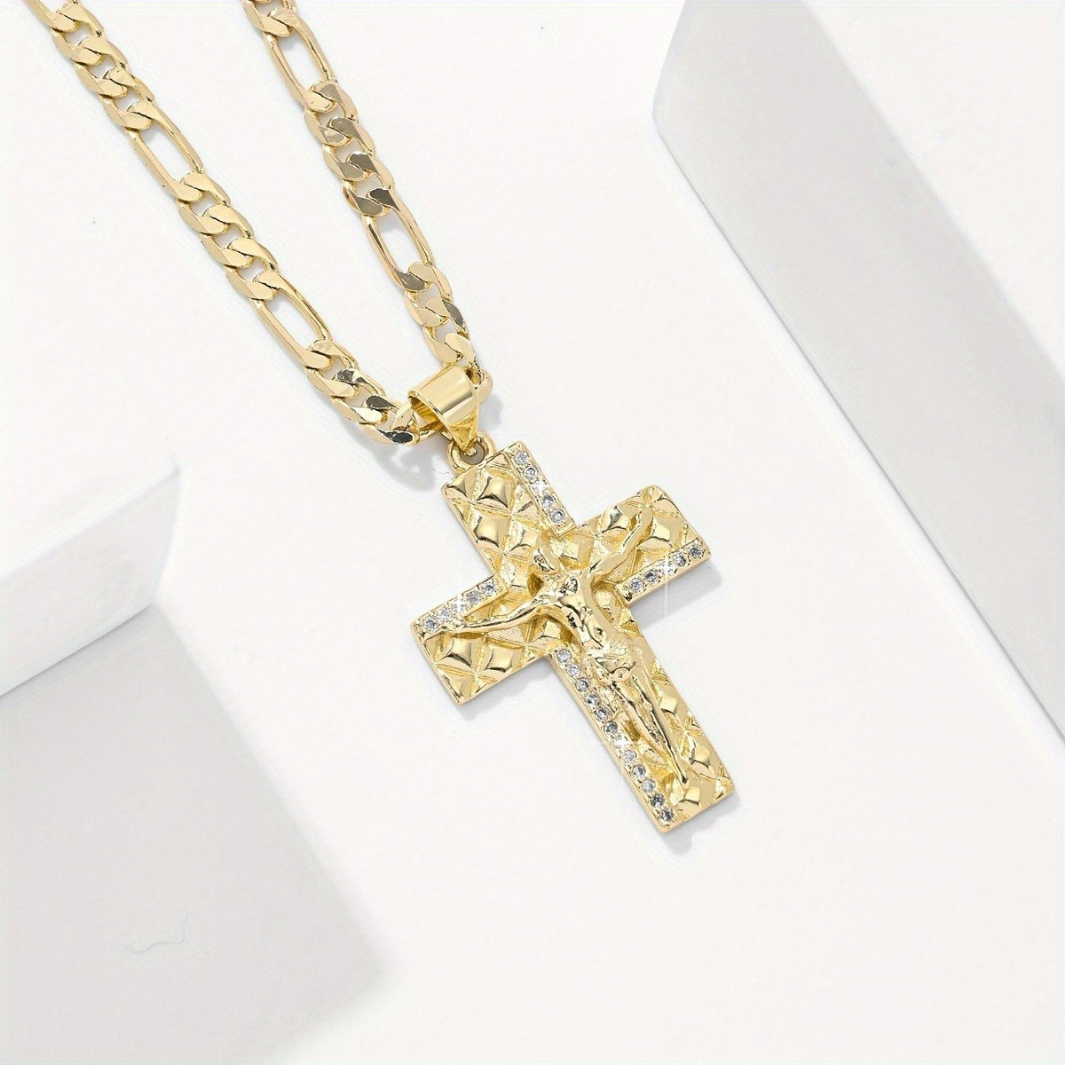 Elegant Zirconia Cross Necklace